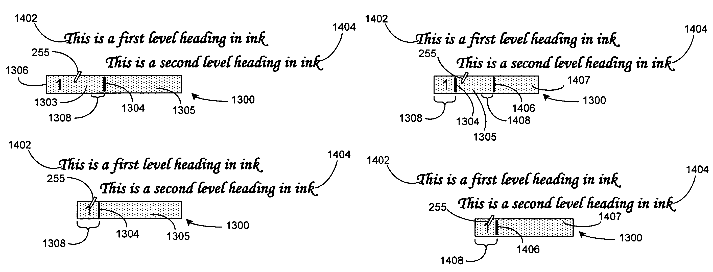 Writing guide for a free-form document editor