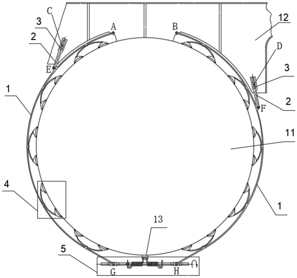 A brake mechanism for detachable saddle of deep-sea carrier platform