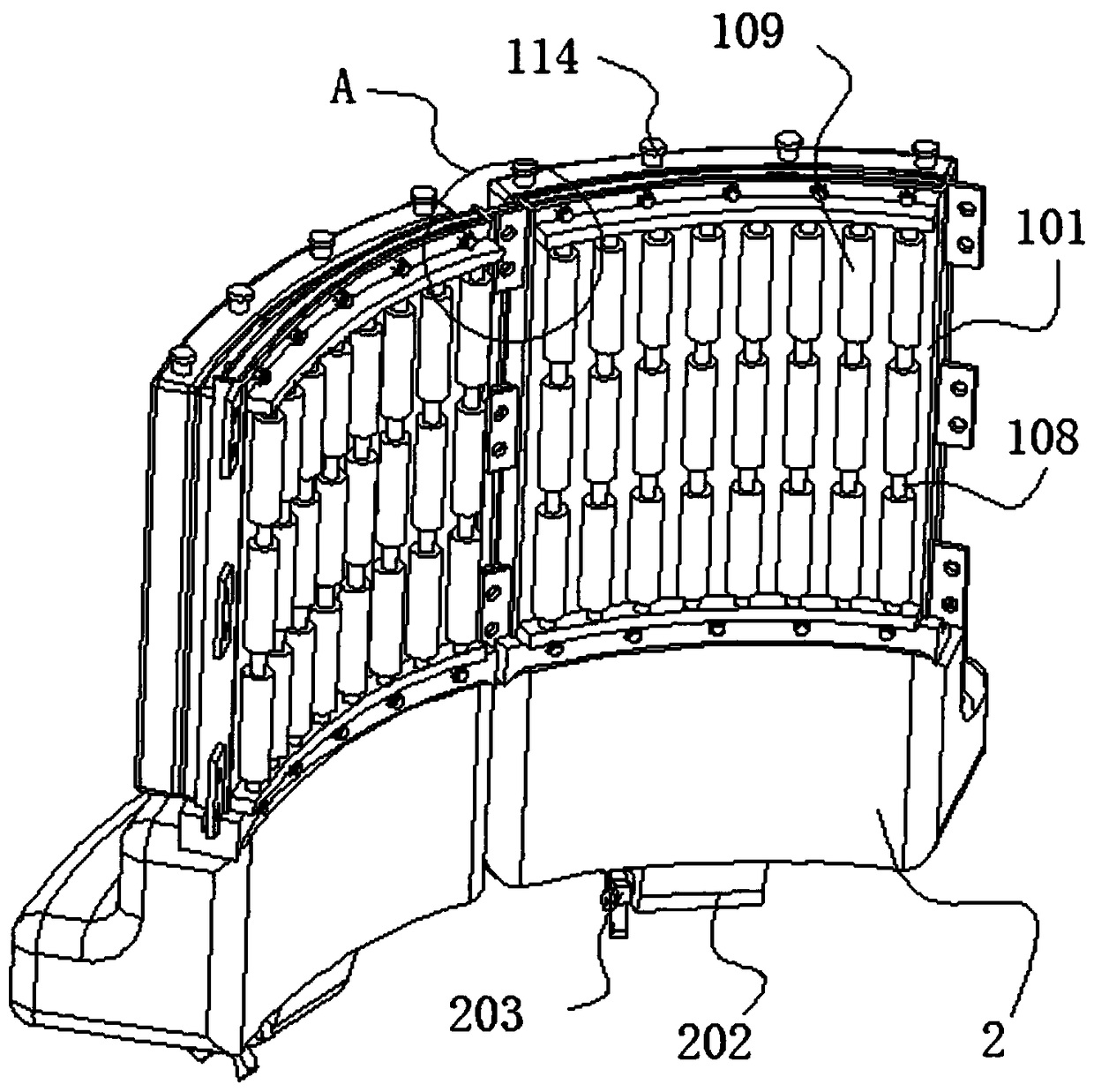 Anticollision device for bridge girders