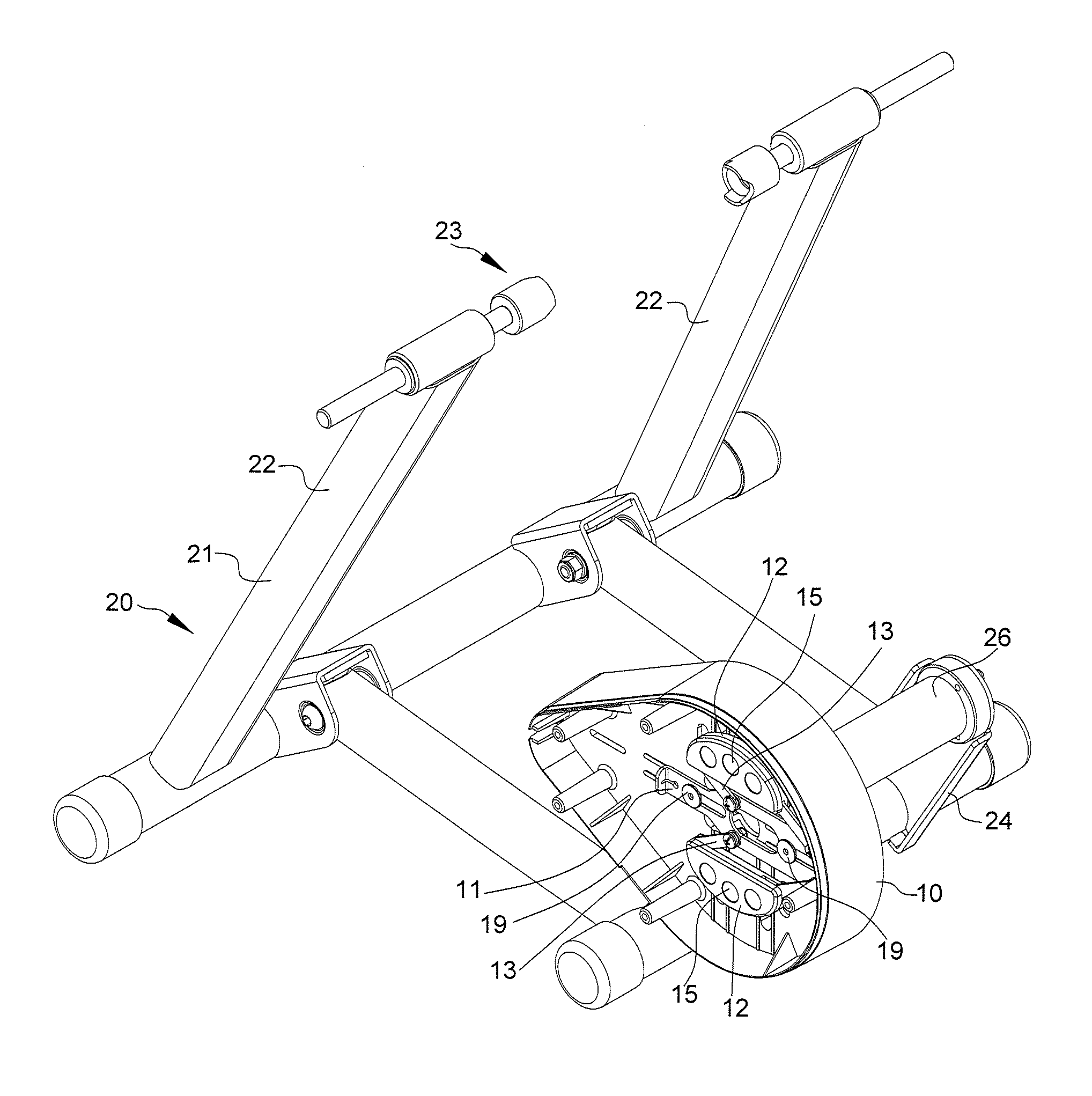 Resistance adjustment device for exerciser