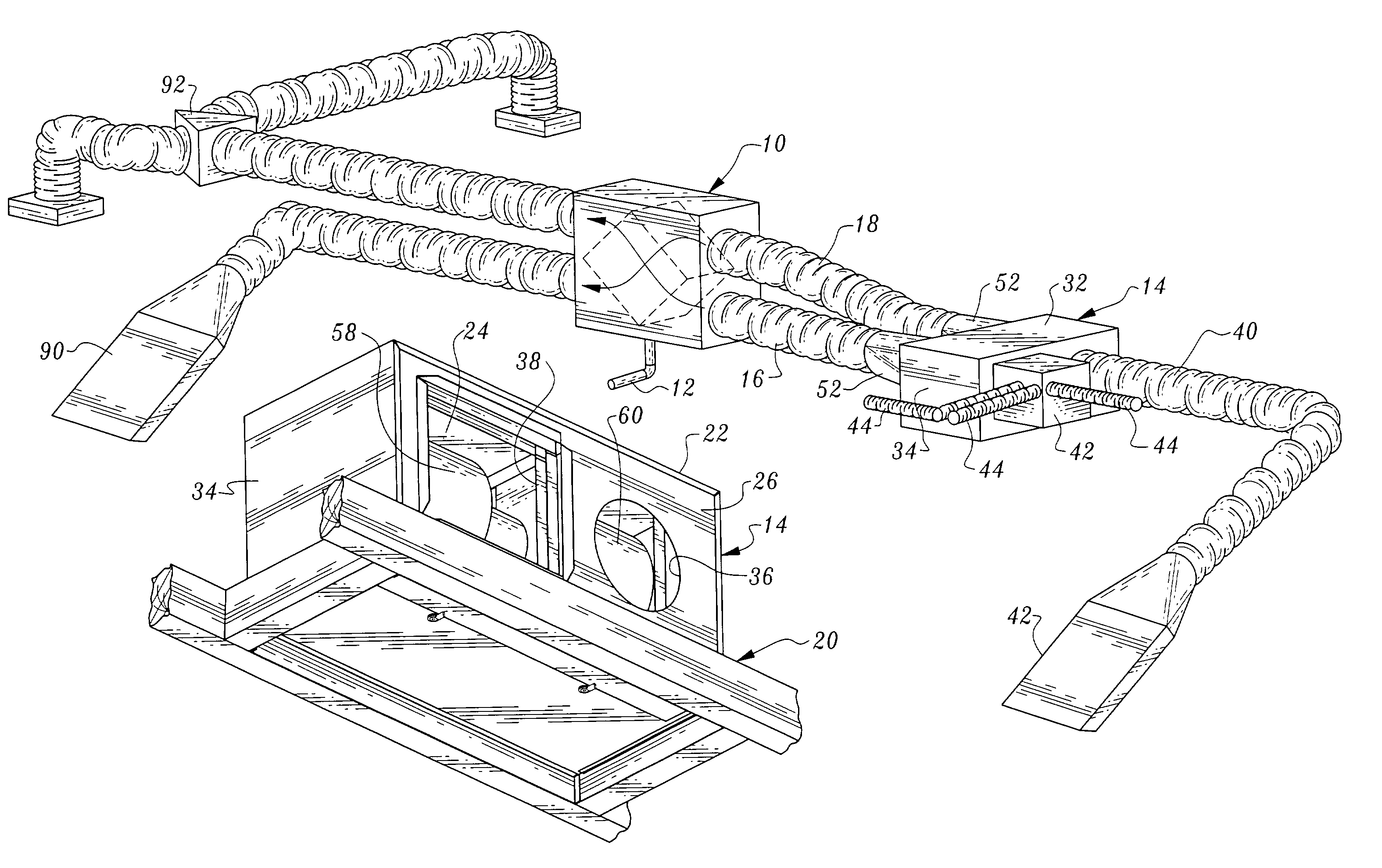 Modular heat recovery ventilation system