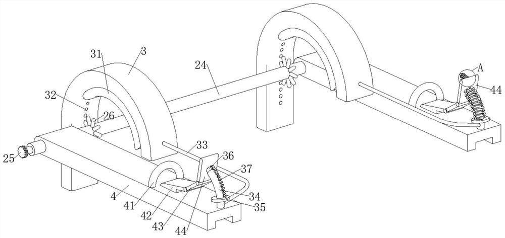 Postoperative limb exercise device for nursing patients in breast surgery department