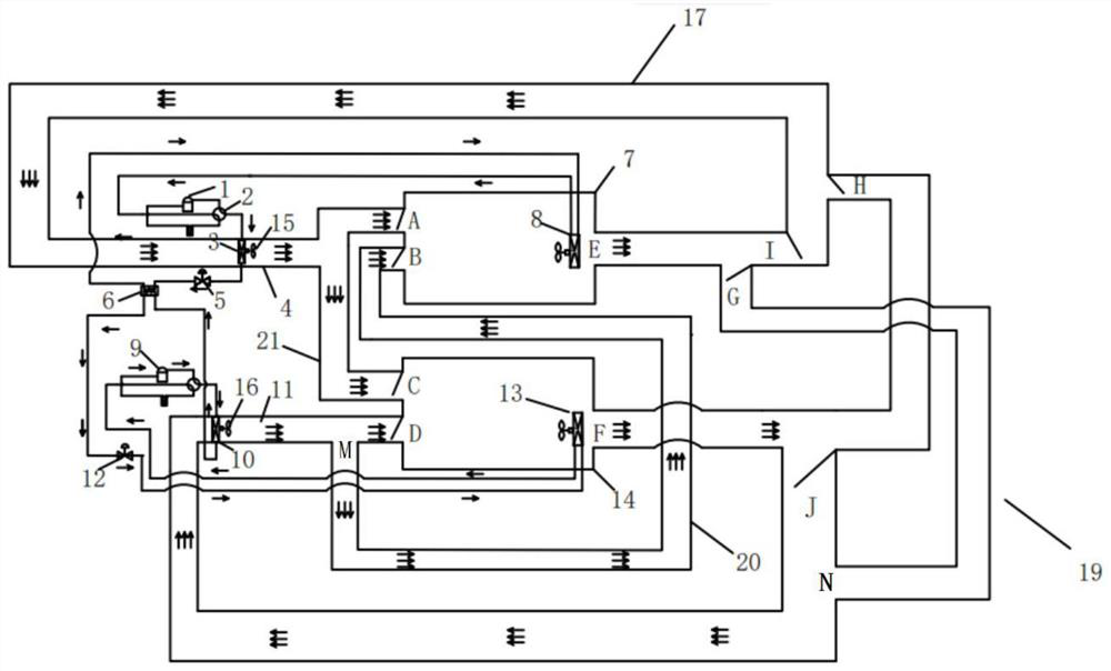 Efficient, energy-saving and graded heating heat pump drying system