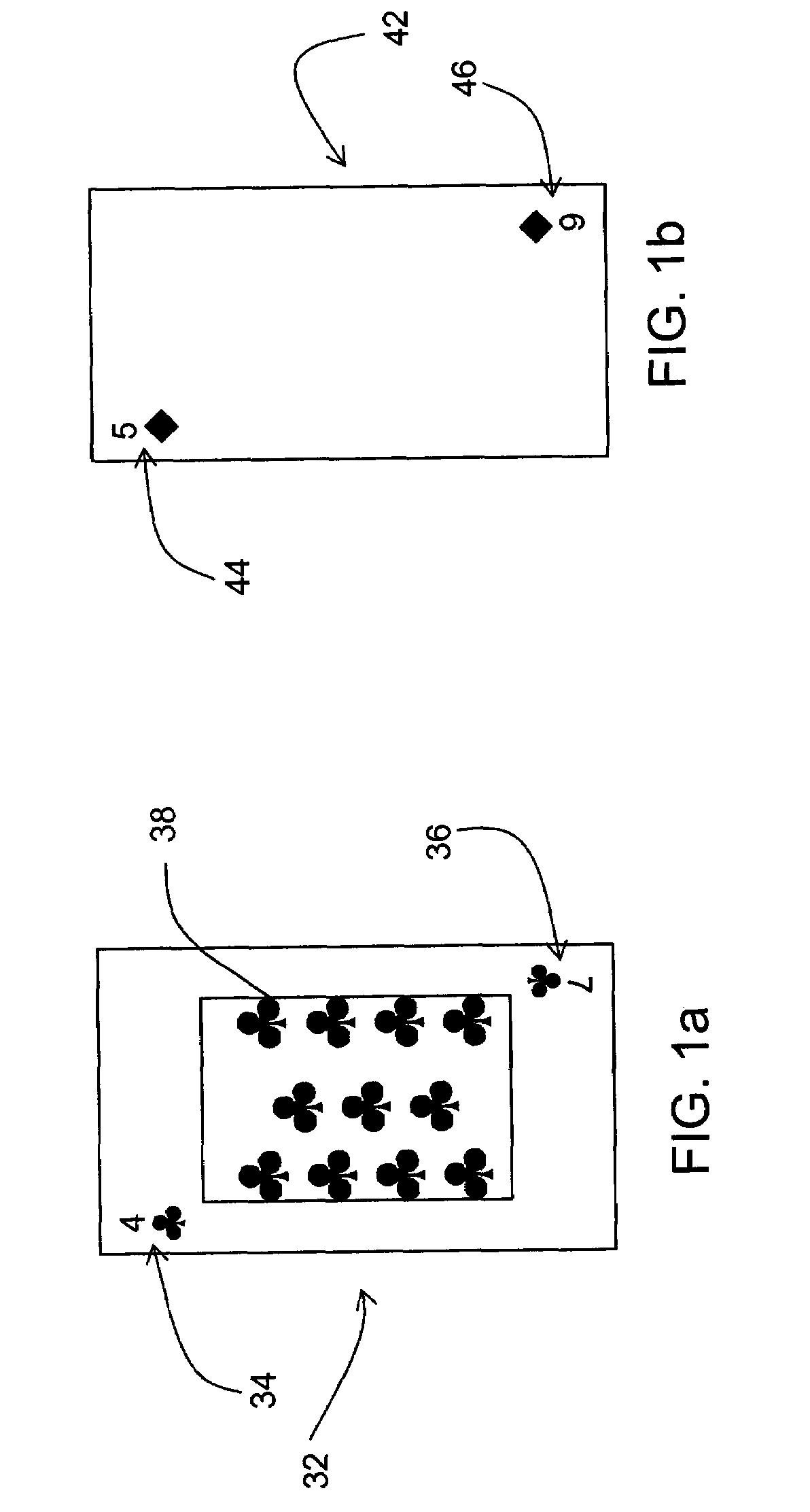 Playing cards with dual number feature