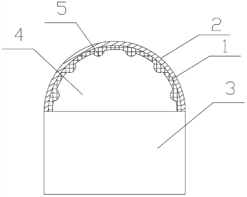 Polycrystalline diamond composite tooth, preparation method and down-hole drill bit