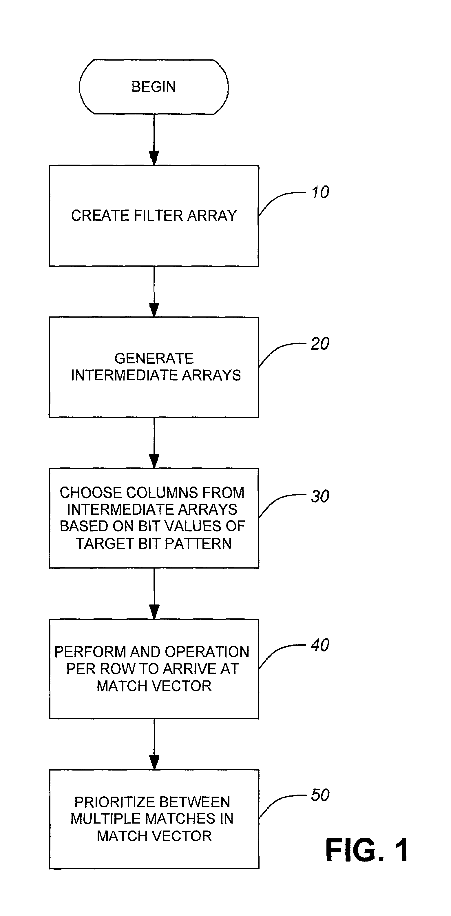 Multi-field classification using enhanced masked matching