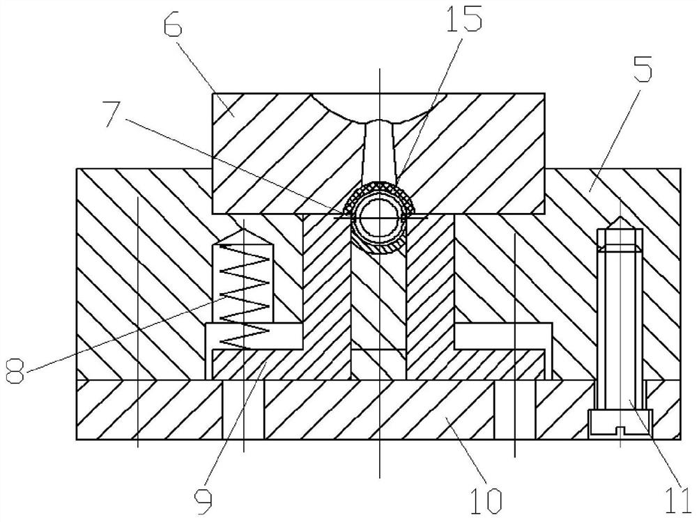 Precise processing and forming mold used for high-precision micro power transmission ring process lining