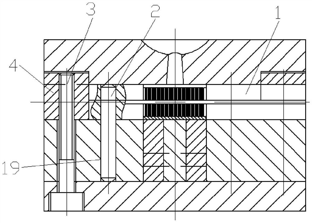 Precise processing and forming mold used for high-precision micro power transmission ring process lining