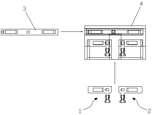 A light strip precision connector terminal group