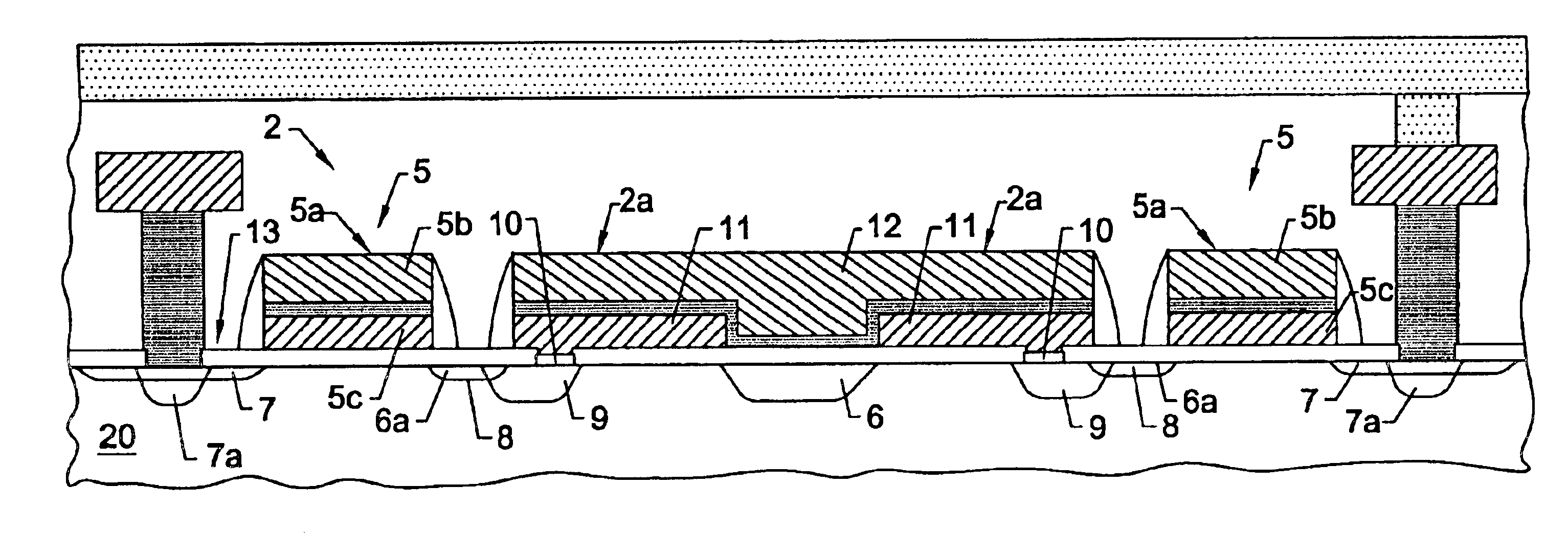 Electronic memory circuit and related manufacturing method