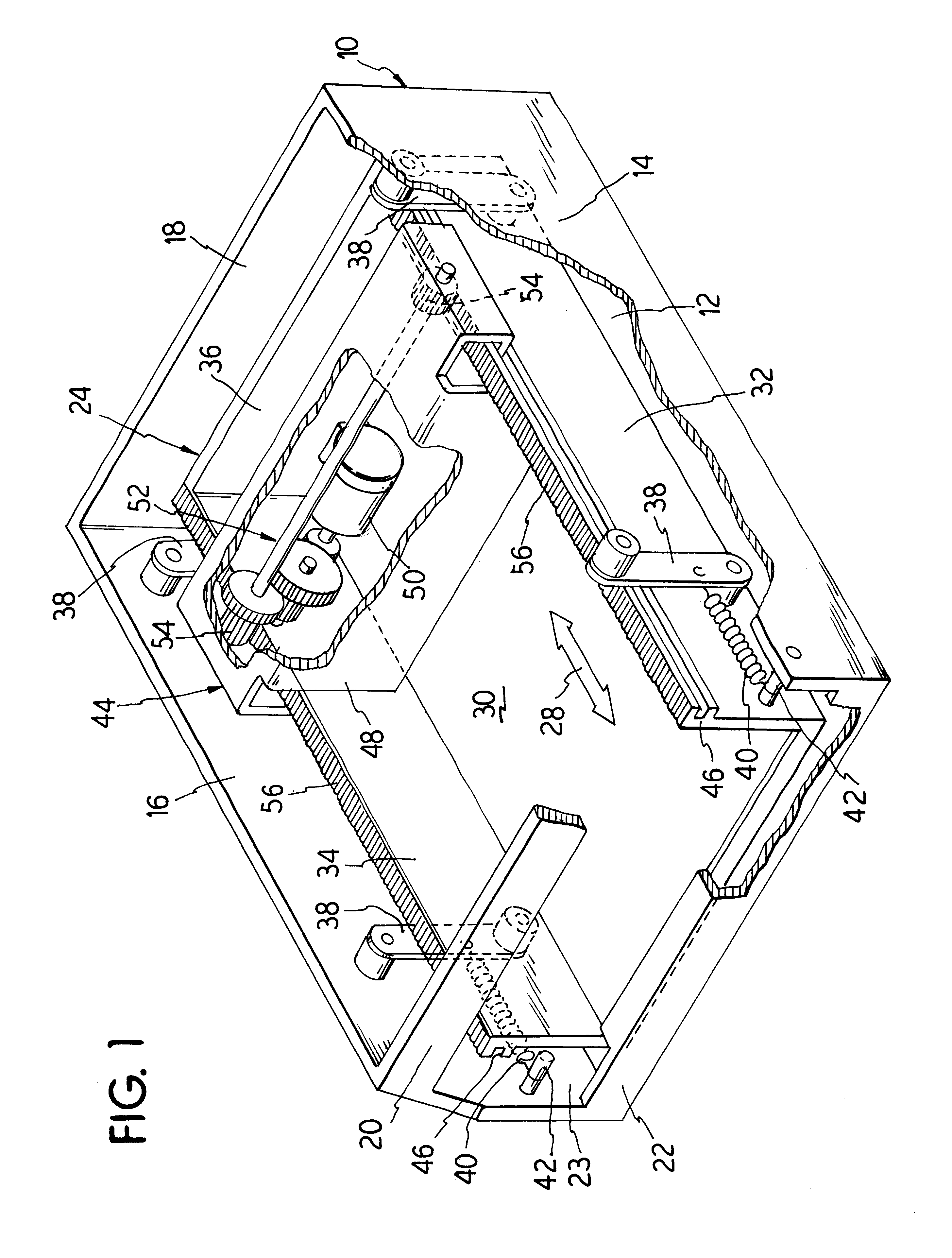 Sheet extracting device with a cassette for receiving a stack of sheets