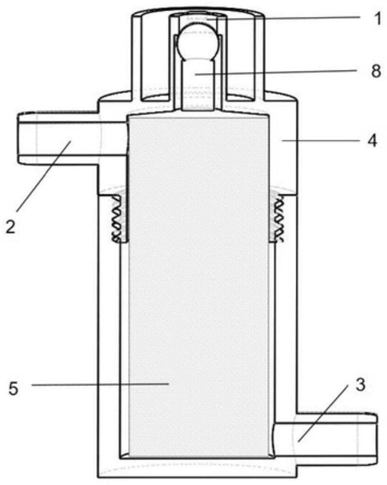 Medicine volatilization tank for anaesthesia machine