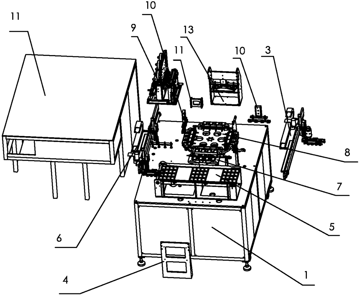 Lithium battery taping machine