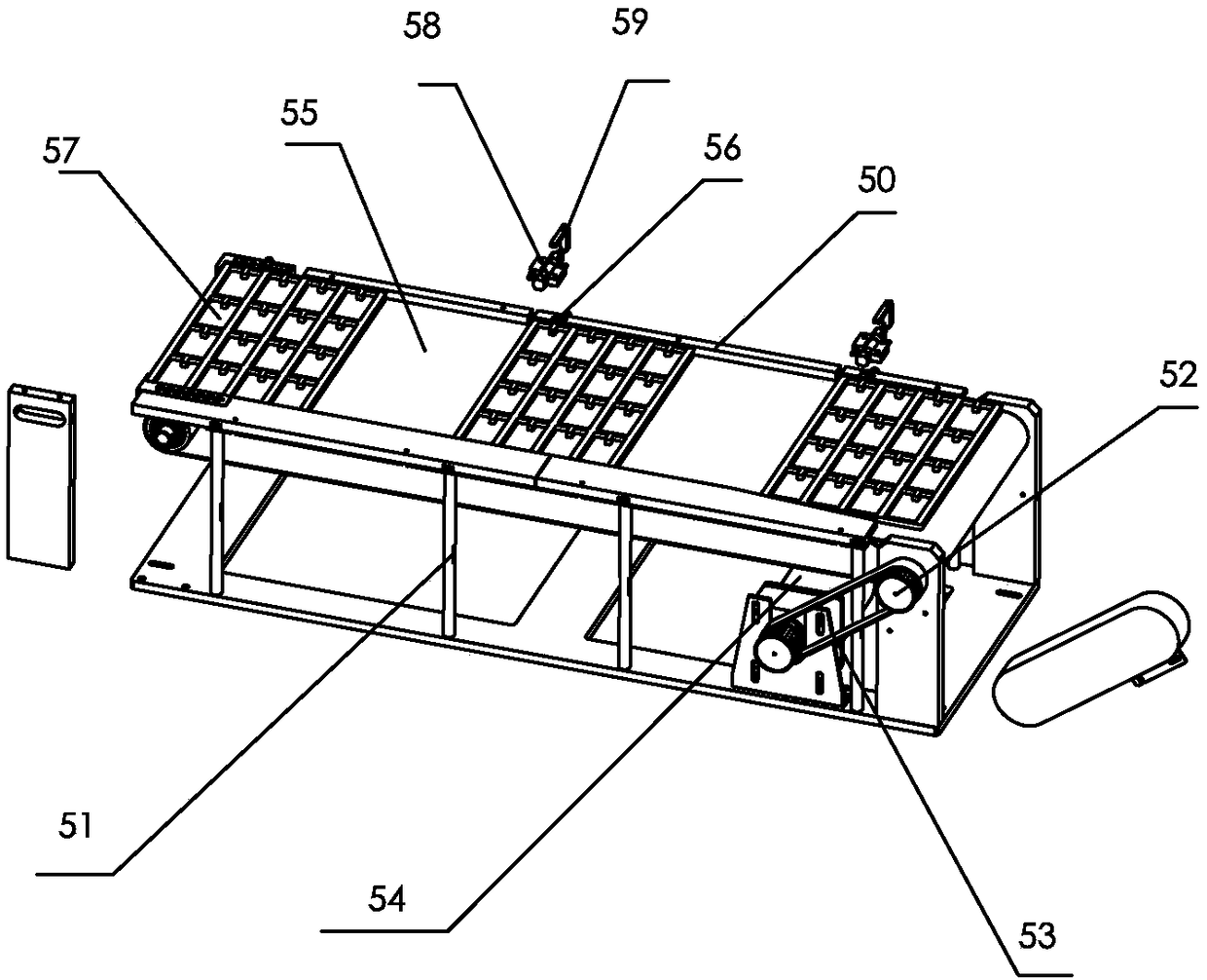 Lithium battery taping machine