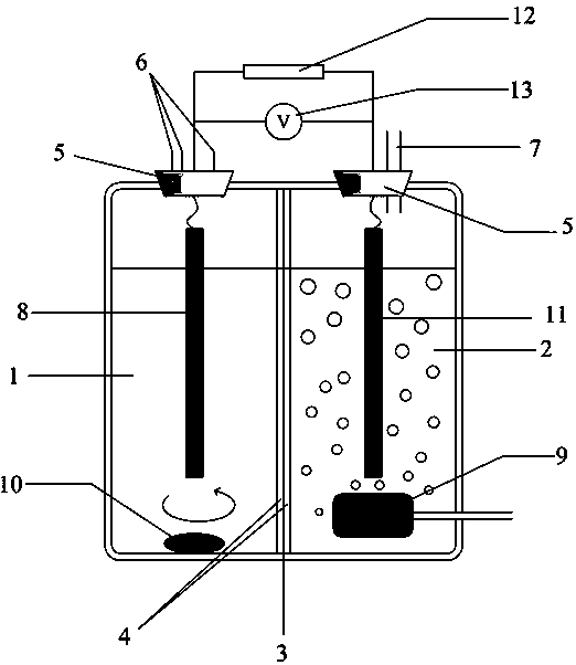 Microbial fuel cell based method for treatment and detection of chromium-containing electroplating wastewater