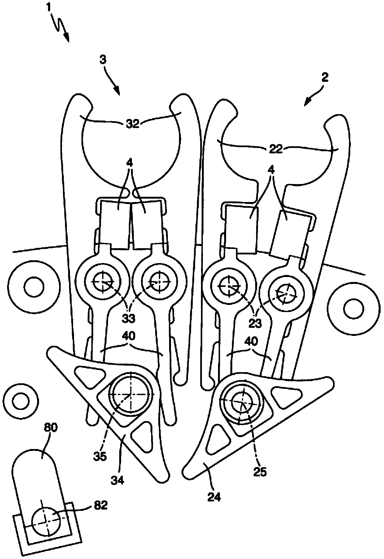 Device for transporting containers