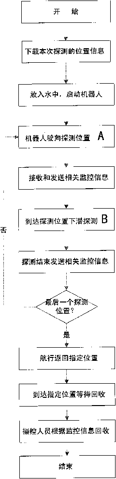 High-speed and long-distance fish shoal detection robot and detection method