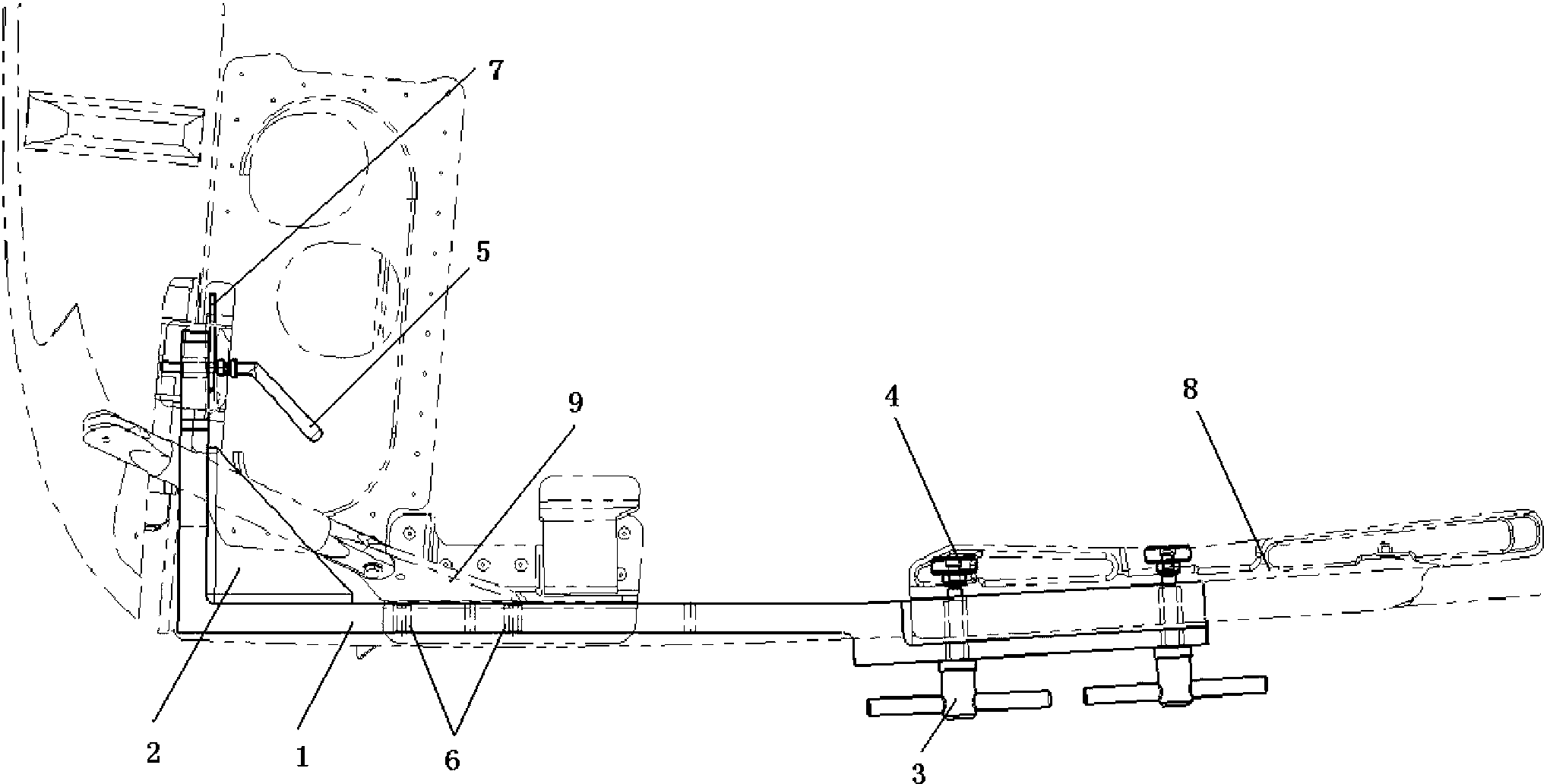 Drilling tool for airplane sliding rail