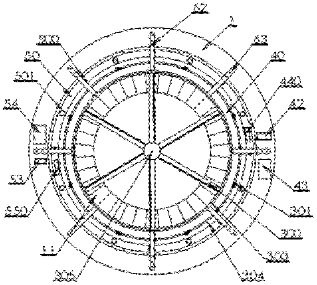 Magnetic levitation self-driven double-spiral-wing flying saucer