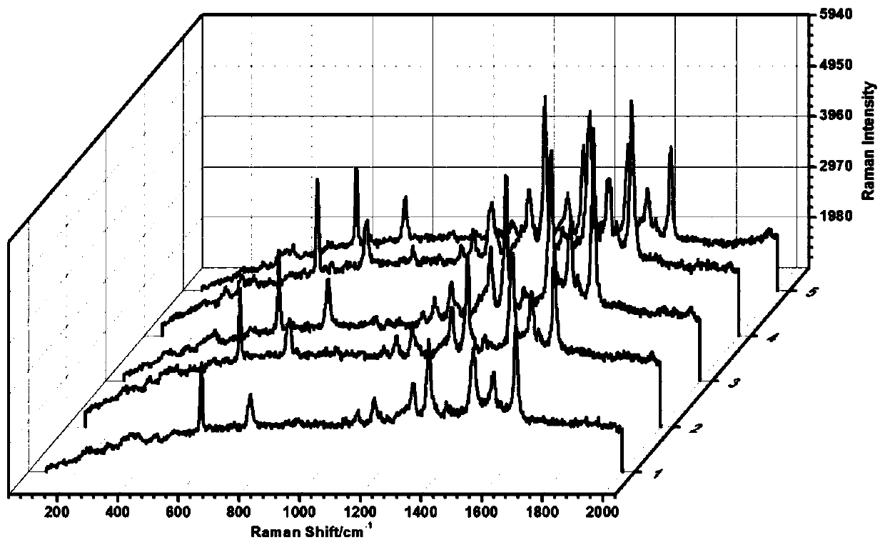 Preparation method of high-performance SERS active substrate ZIF-8/Ag-Au/Si-NPA