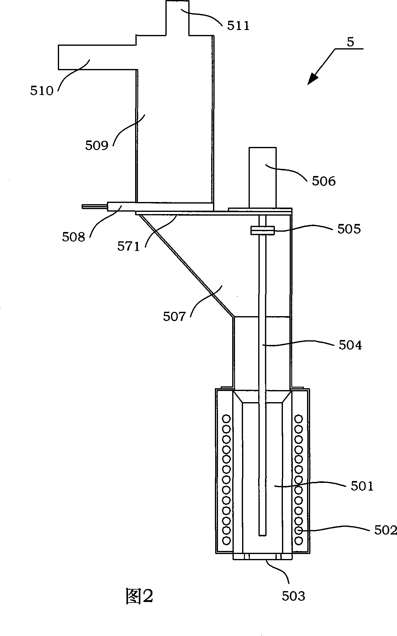 High energy beam polysilicon purifying device