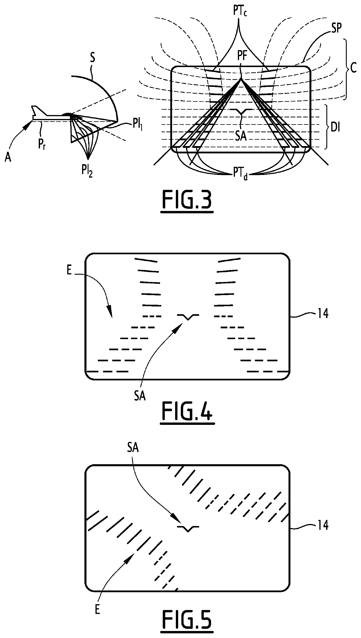 Visualization method of the attitude of an aircraft, associated computer program product and visualization system