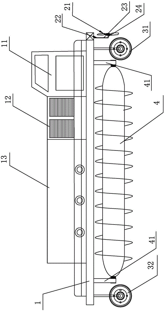 Aquatic product conveying equipment for waterway, landway and beach