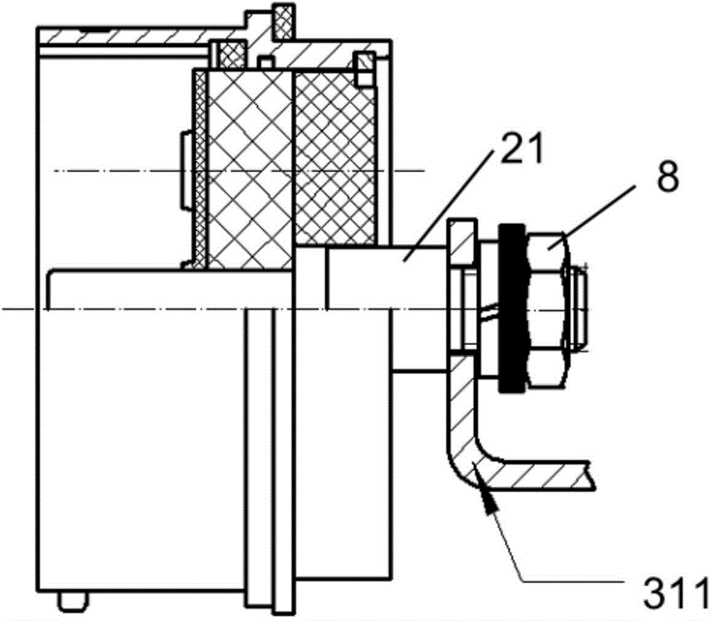 Laminated bus bar type electromechanical servo driver