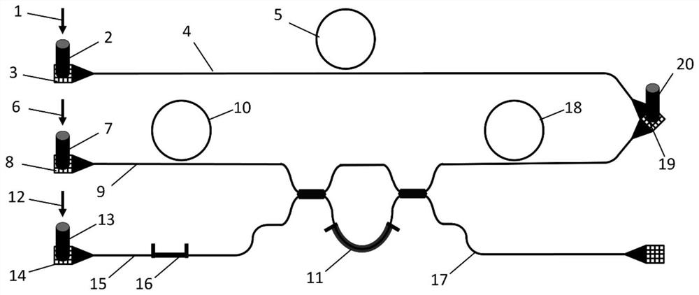 Method for setting GHZ state generation chip based on quantum frequency comb