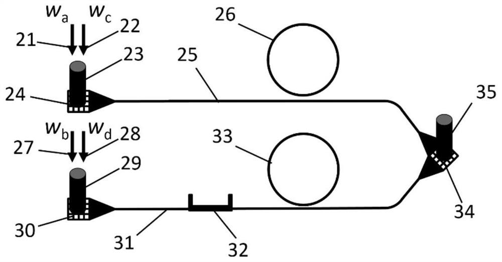 Method for setting GHZ state generation chip based on quantum frequency comb