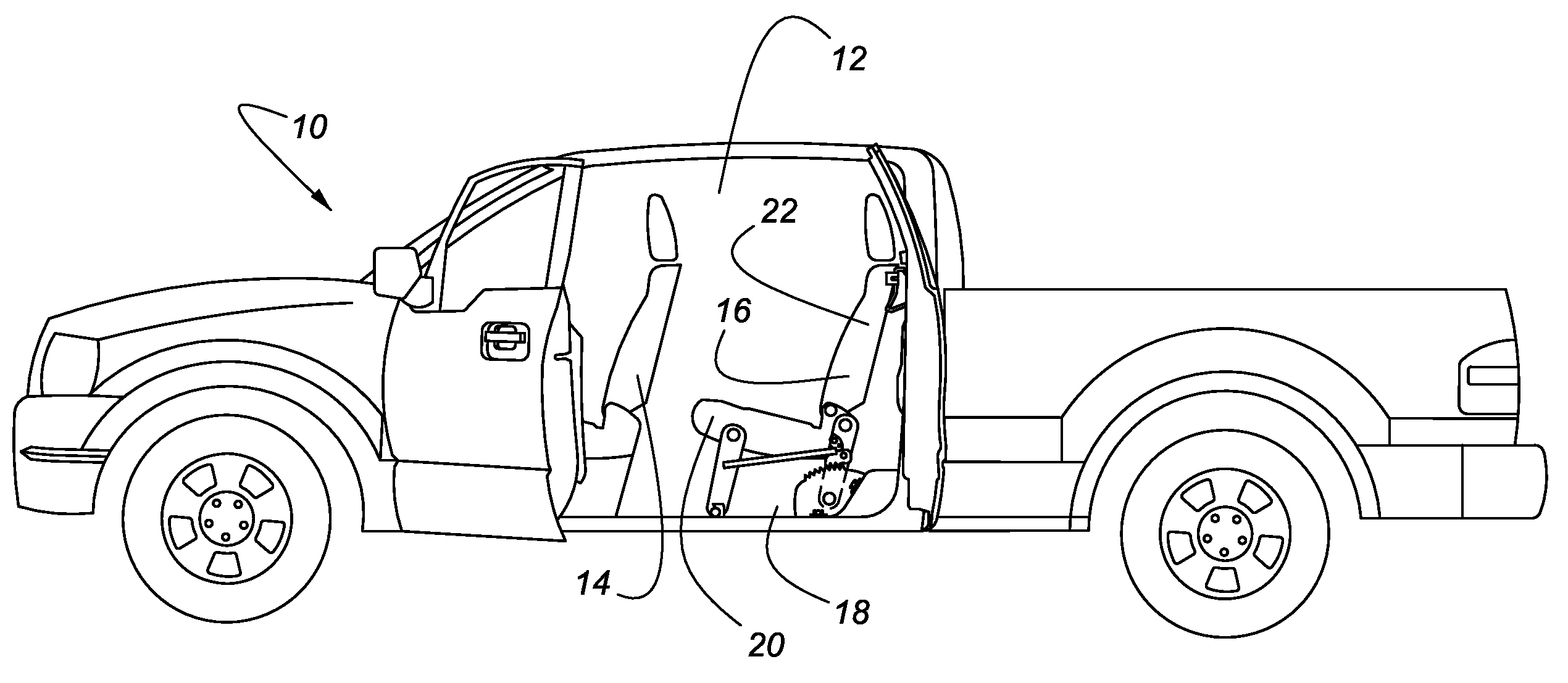 Reclining rear seat for vehicle having four-bar link