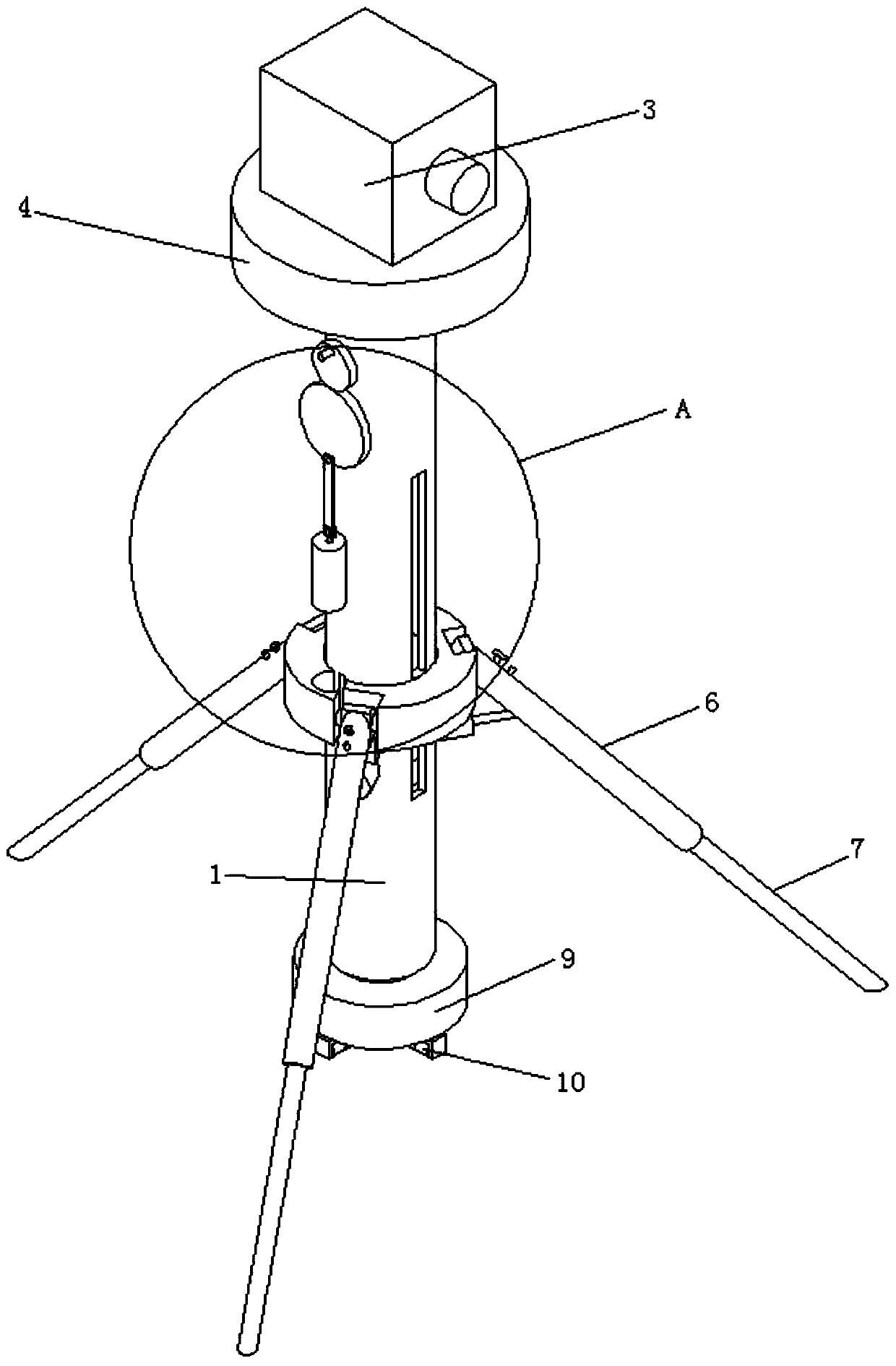 Movable speed measuring instrument