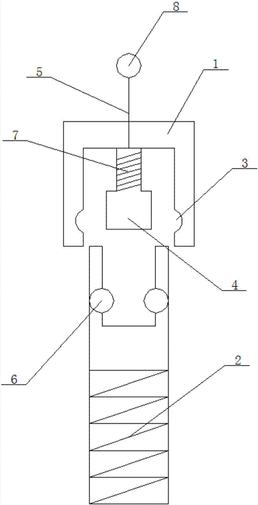 Screw capable of being quickly disassembled