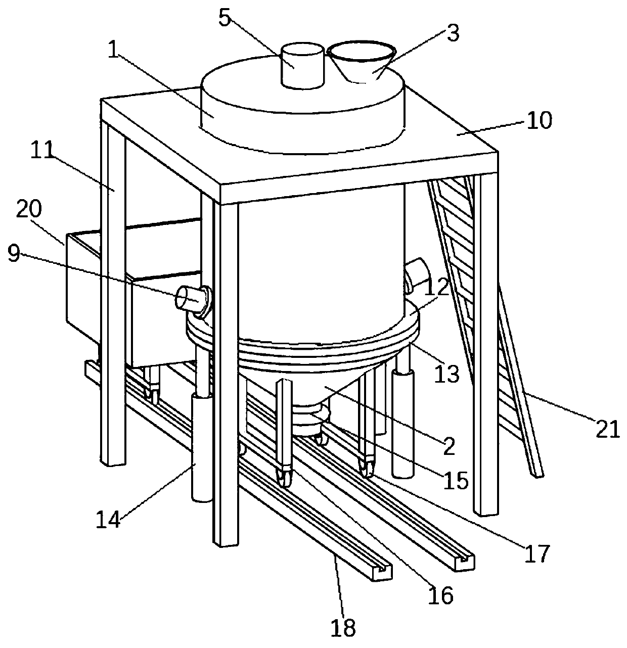 Solid waste crushing treatment device