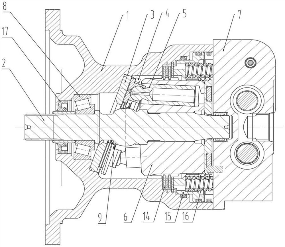 Hydraulic motor with integral output shaft