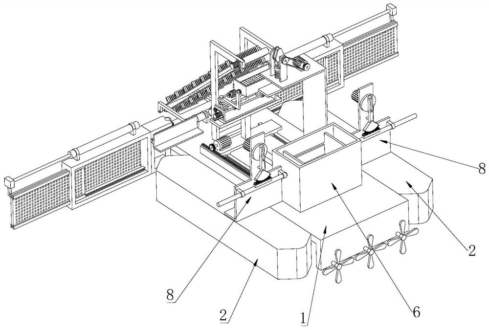 Separation type blue-green algae collecting device and using method