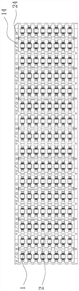 Two-piece type frame assembly of TVS diode and processing method