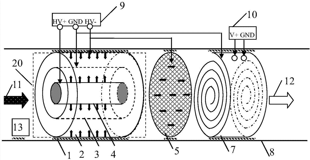 Automobile tail gas particulate matter trap and filter element