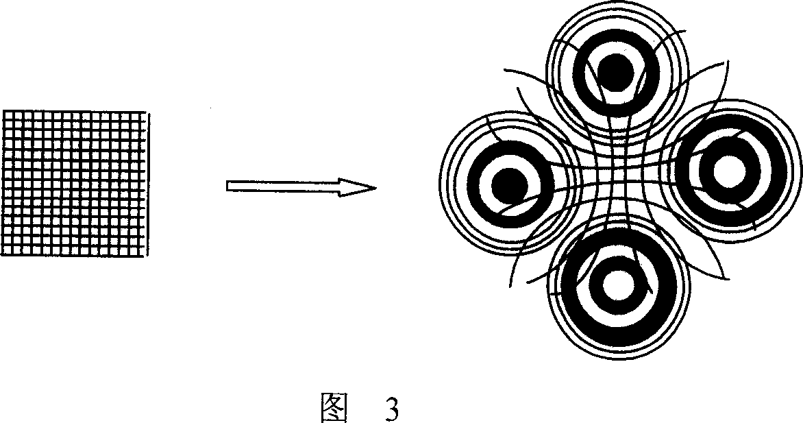 Displacement sensor with single grating