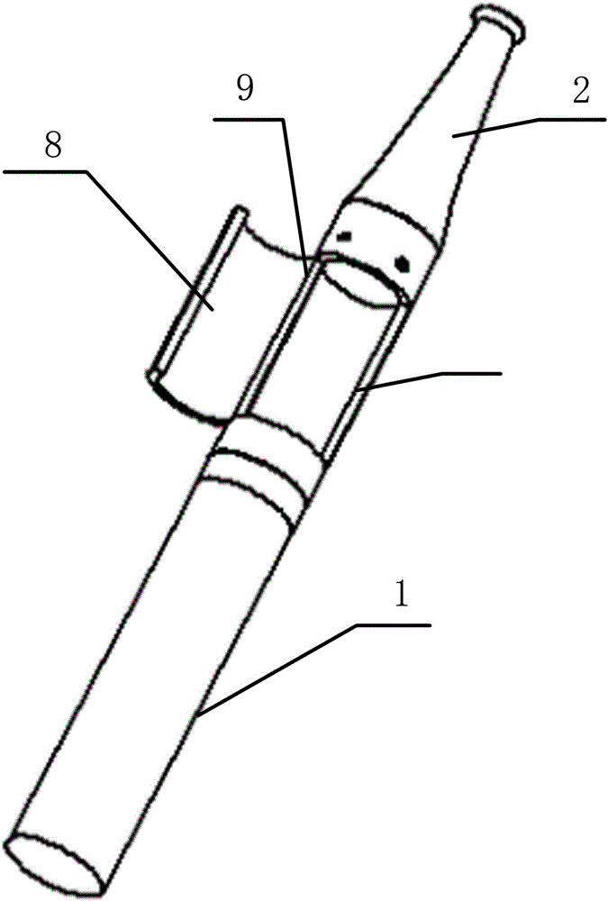 An electric heating smoking set