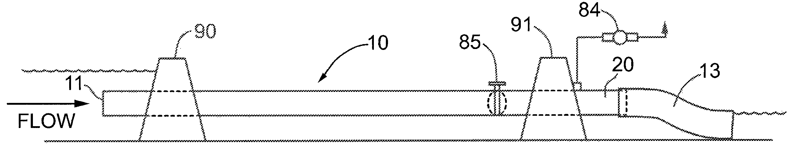 High capacity water diversion conduit