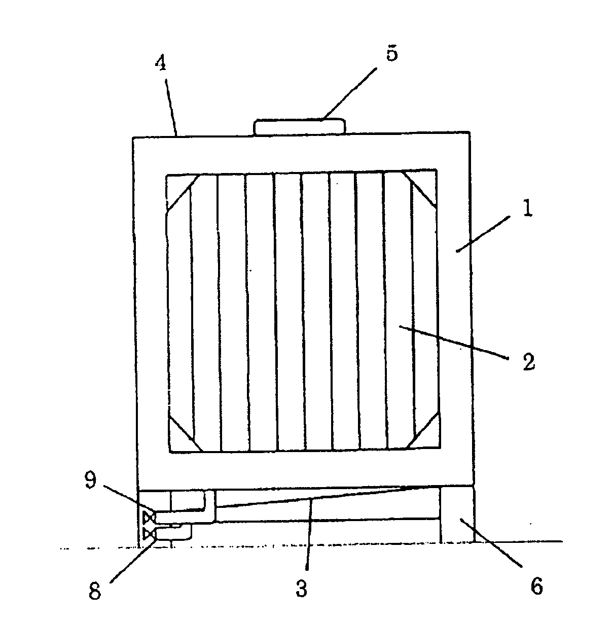 Deposit for fermenting, aging or storing wine