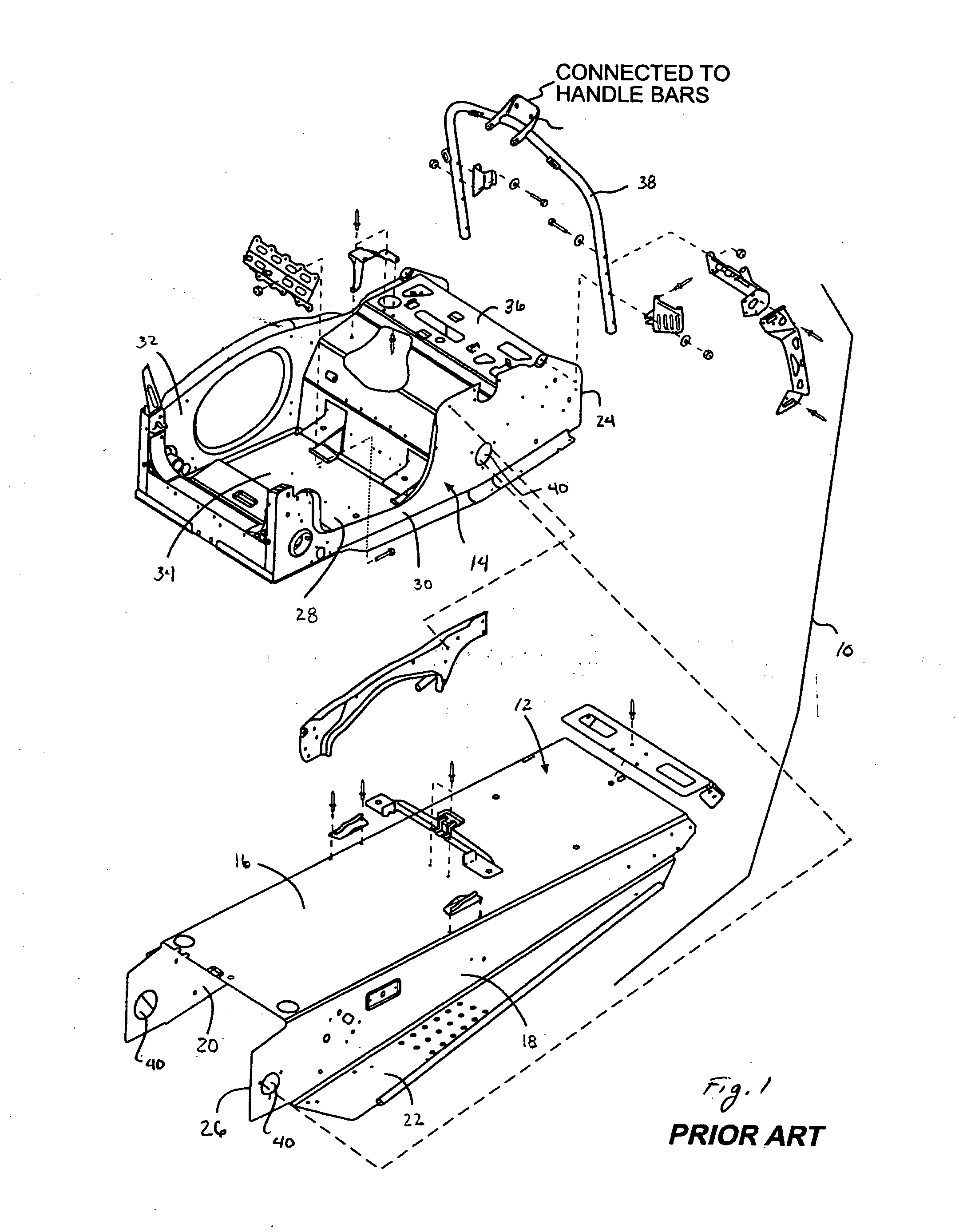 Modular snowmobile platform