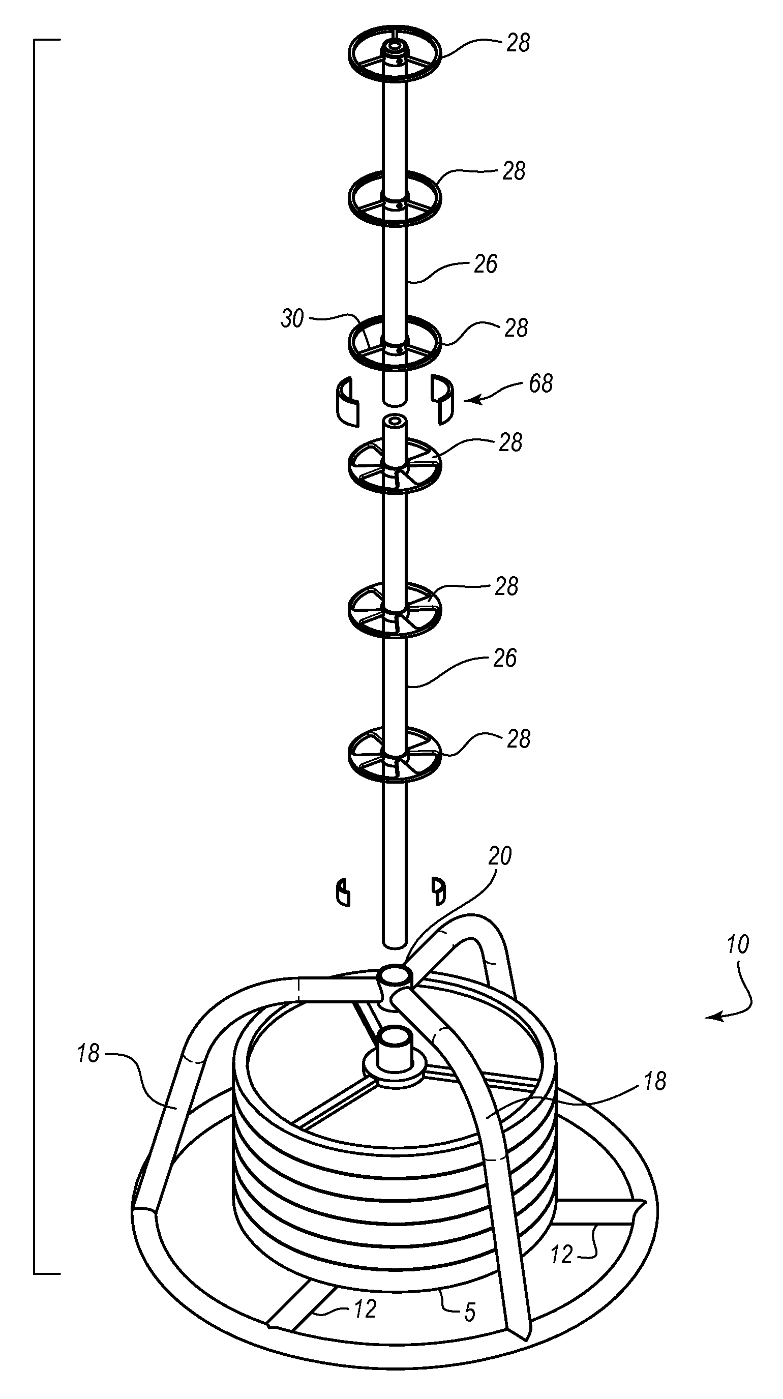 Modular exercise pole and anchoring system