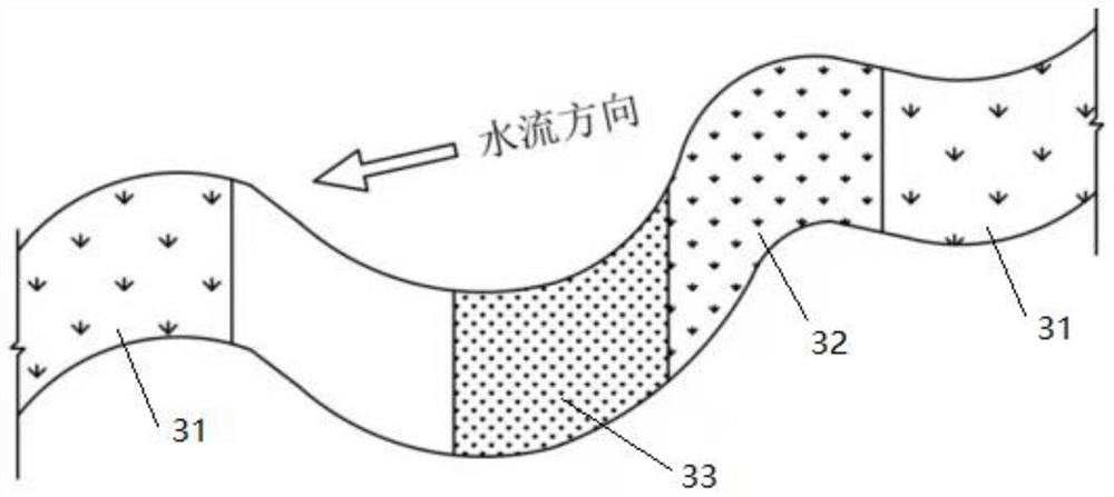 Ecological pollution reduction type drainage ditch construction method for preventing ditch wall soil loss