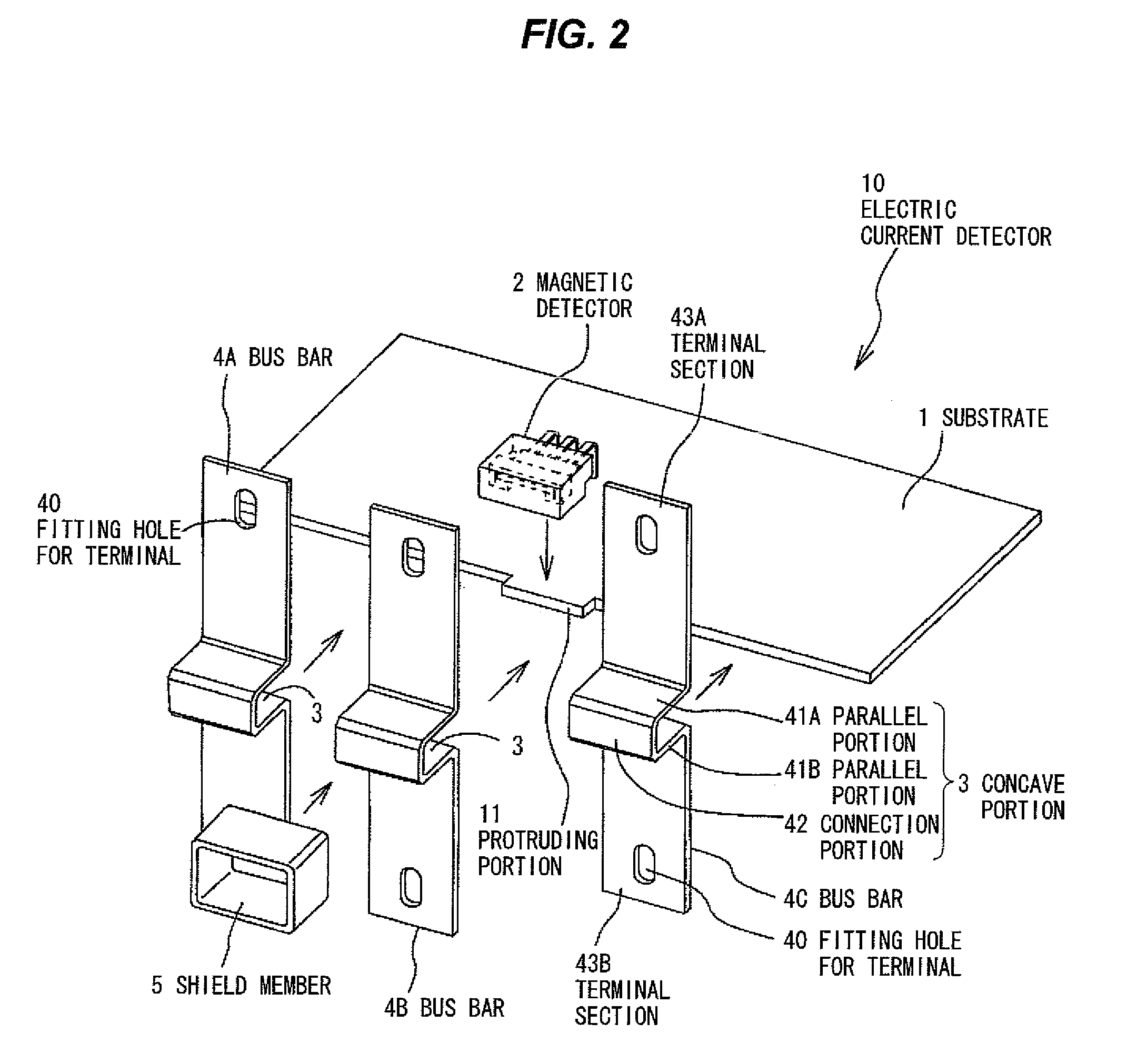 Electric current detector