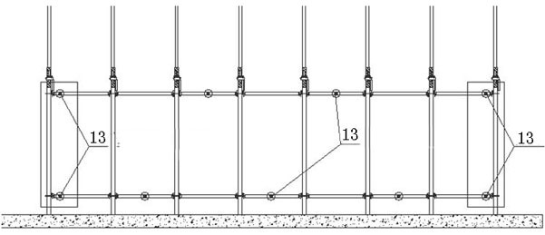 High-precision aluminum frame wood formwork construction method