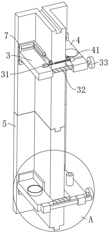 Efficient elevator guide rail installation precision calibration equipment