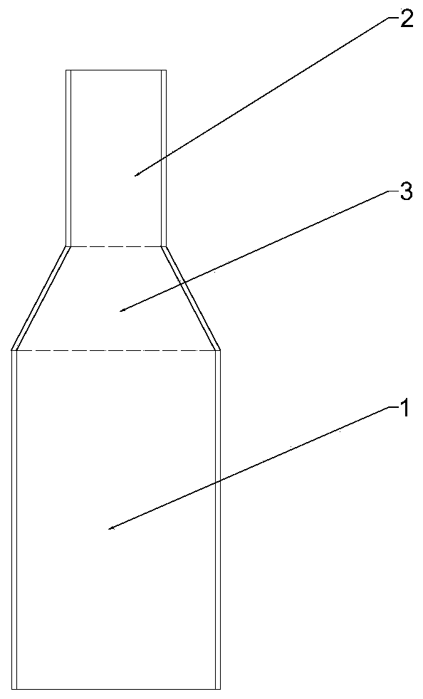 Mass production process for automobile heat-radiating adapter tube