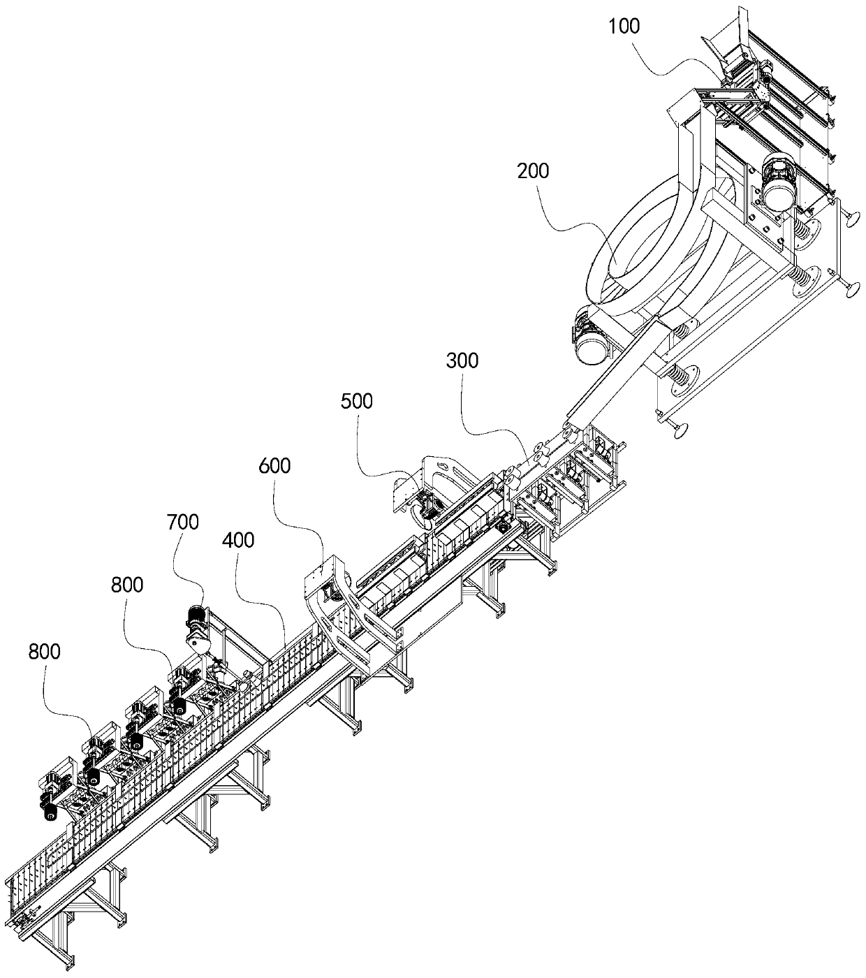 Freshwater fish pretreatment processing production line